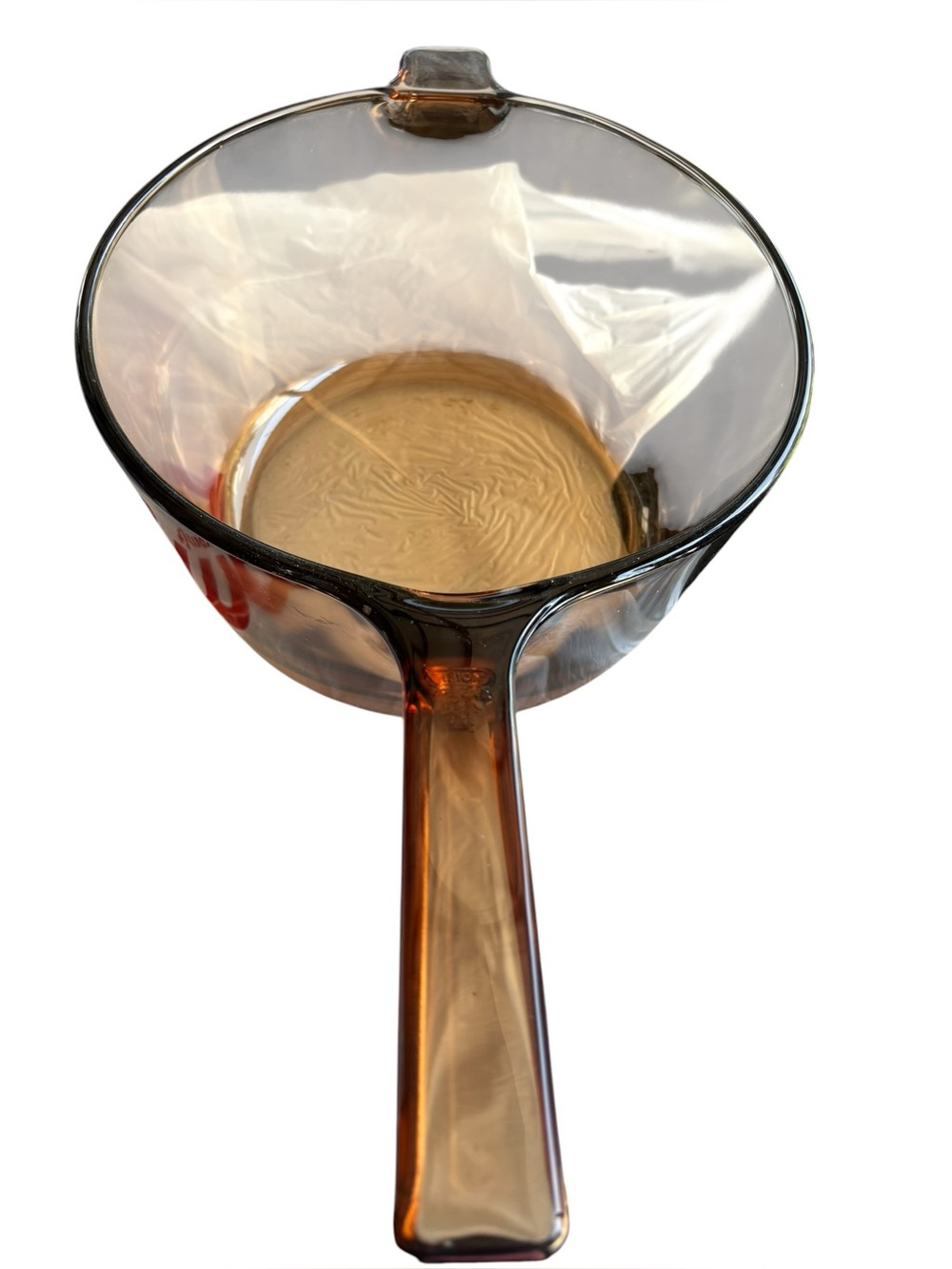 Corning Visions Ware Pyrex 2.5 L / Qt. Amber Pot Saucepan No Lid USA
